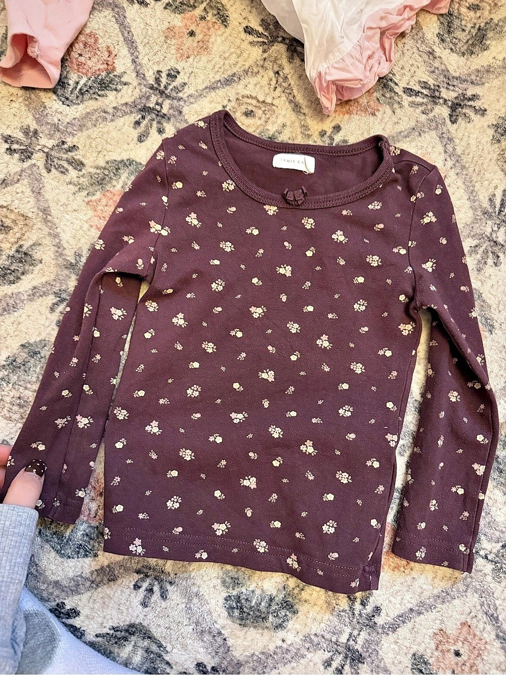Jamie Kay Kids Purple Floral Long Sleeve Top